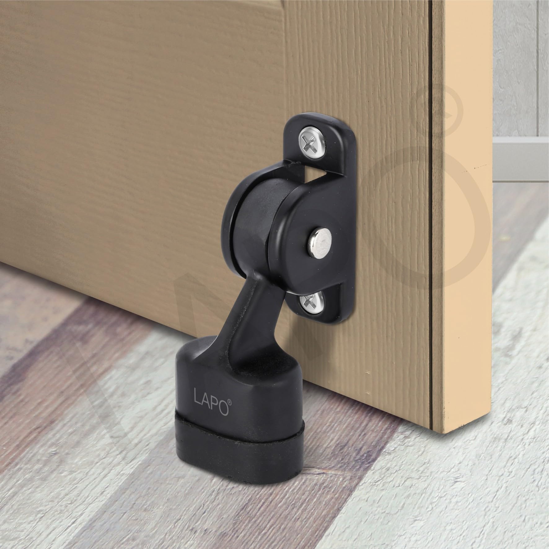 LAPO 2 Pack Premium 3 inch Door Stopper for Home | Rubber Door Stopper| Door Holder | Floor Door Stopper | Door Stoper to Stop Door for All Door Home | Office | Hotel (Black Finish, Pack of 2) (B0C9Y7HLX4) Amazon Price History, Amazon Price Tracker
