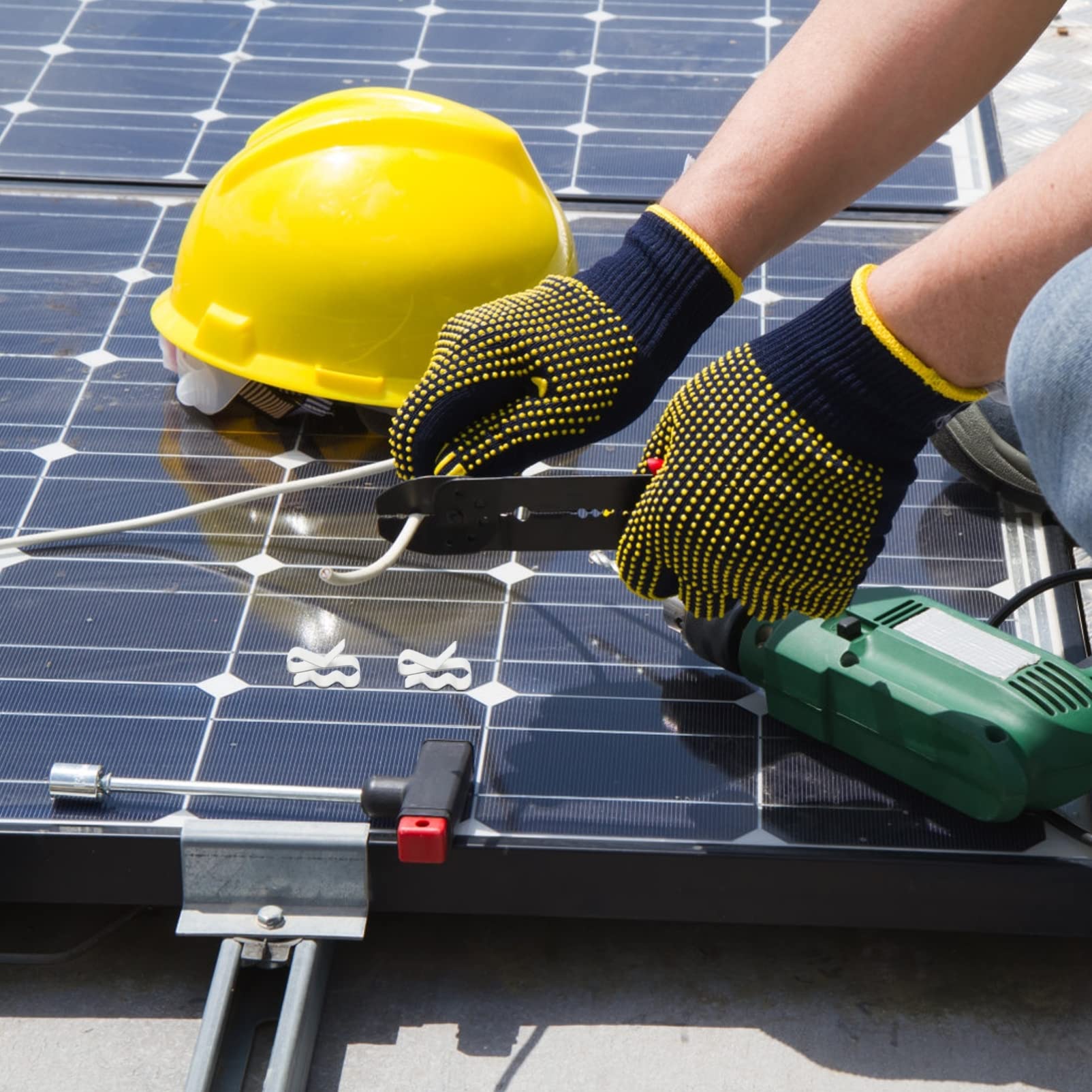 10 Juegos Abrazadera Para Cable Fotovoltaico Soporte Del Cable Ganchos Claro Clips De Cable Del Panel Solar Bridas Para Cables Dispensador Acero Inoxidable 301 Silver 50 Uds * 10