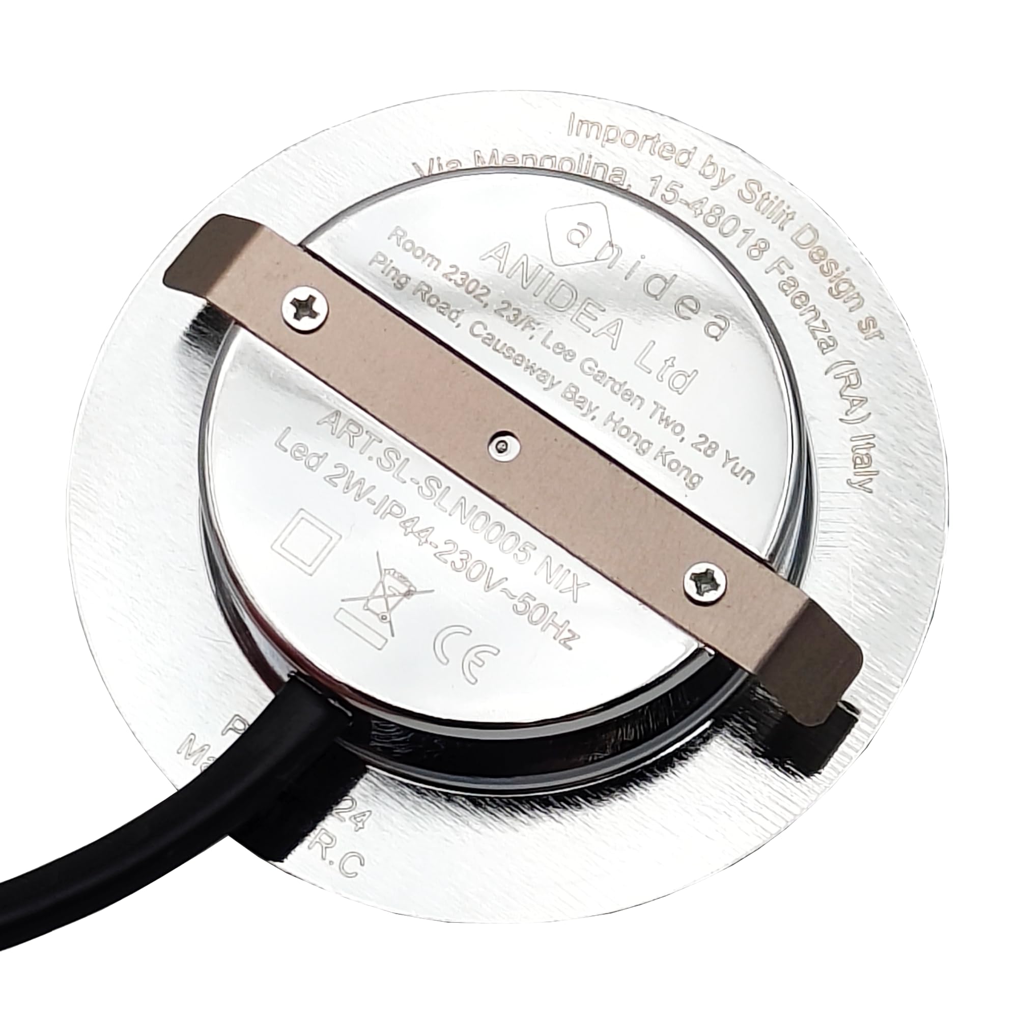 4 PZ Faretti LED Incasso NIX ANIDEA SL-SLN0005 2W 150LM 220V 6000K IP44 Ultrasottili Ø73mm con Trasformatore Integrato Luce Bianca Fredda per Interni (4)