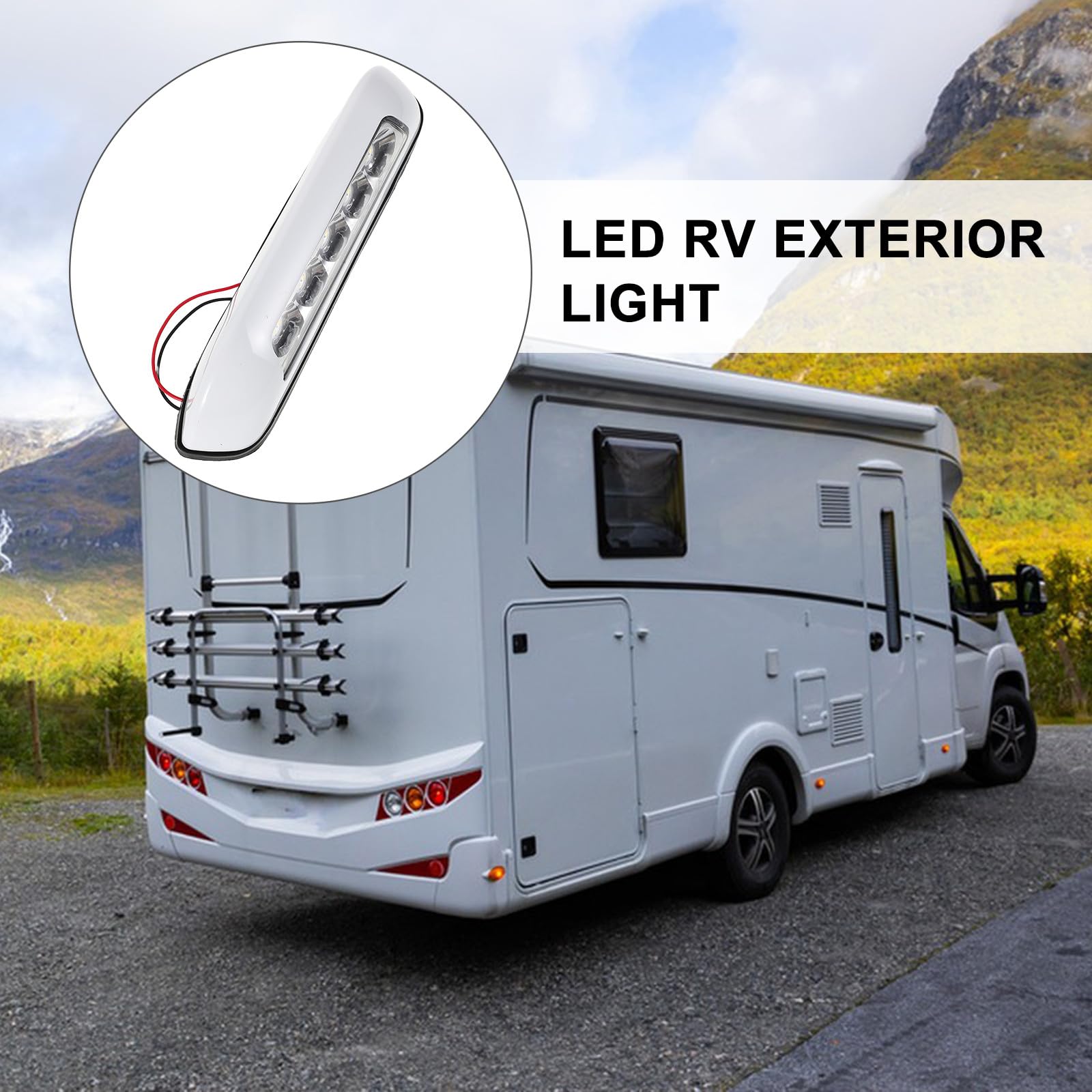 LABRIMP Lampada LED Fiamma Camper per Esterni ad Alta Luminosità, per Illuminazione Veranda RV e Tende da Sole