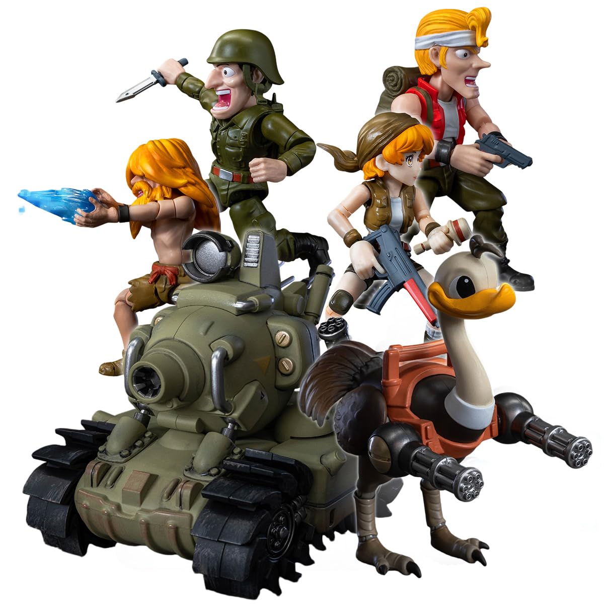 メタルスラッグ3 AMK MINI PROシリーズ 可動フィギュア　海外限定 Amazon | HiPlay Yolopark AMK MINI Pro メタルスラッグ3 第1弾 色分け