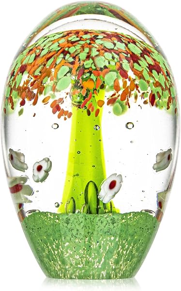 QFkris Keltische Boom des Levens Glas Paperweight