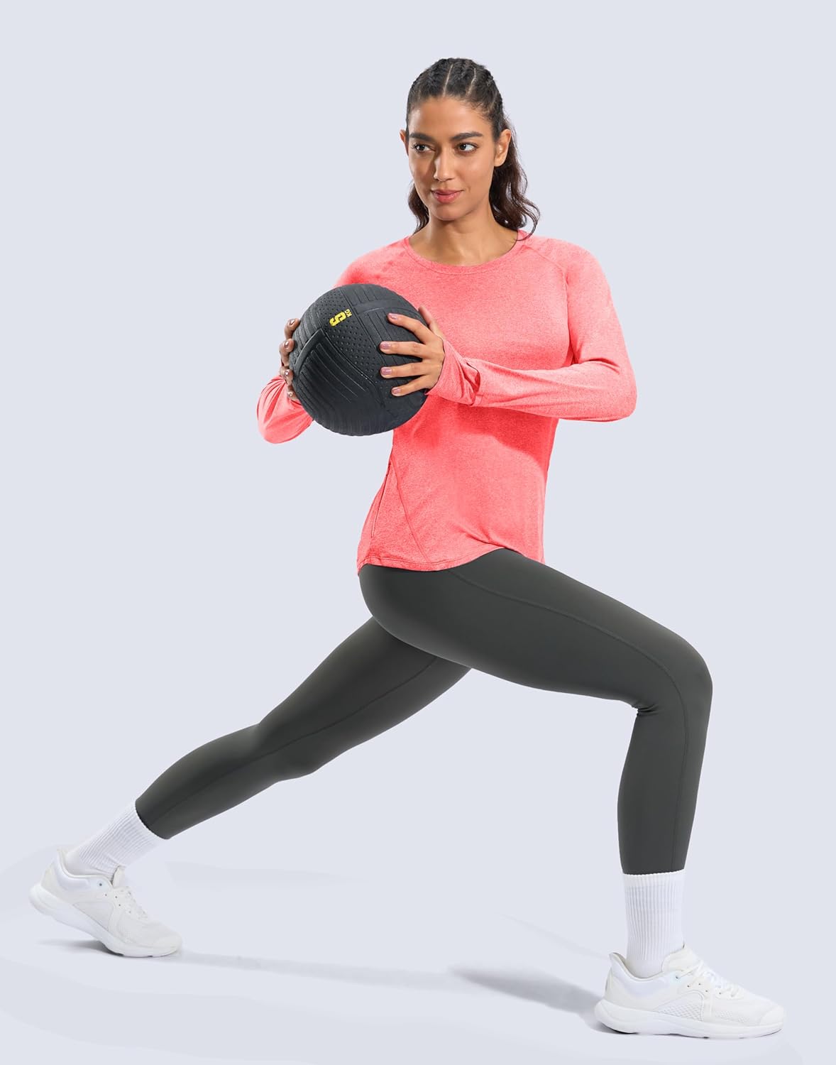 G Gradual Long Sleeve Workout Tops for Women Quick Dry Lightweight Running Athletic Shirts with Zip Pocket Moisture Wicking - Image 7