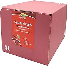 BLEICHHOF Sour Cherry Juice, Direct Juice, Vegan, Bag-in-Box (1 x 5 L)