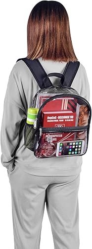 Miniatura 7 de Mochila Transparente USPECLARE Aprobada para Estadio 12×6×12, Bolsa Transparente Resistente al Agua para Eventos de Estadio, Concierto, Trabajo y