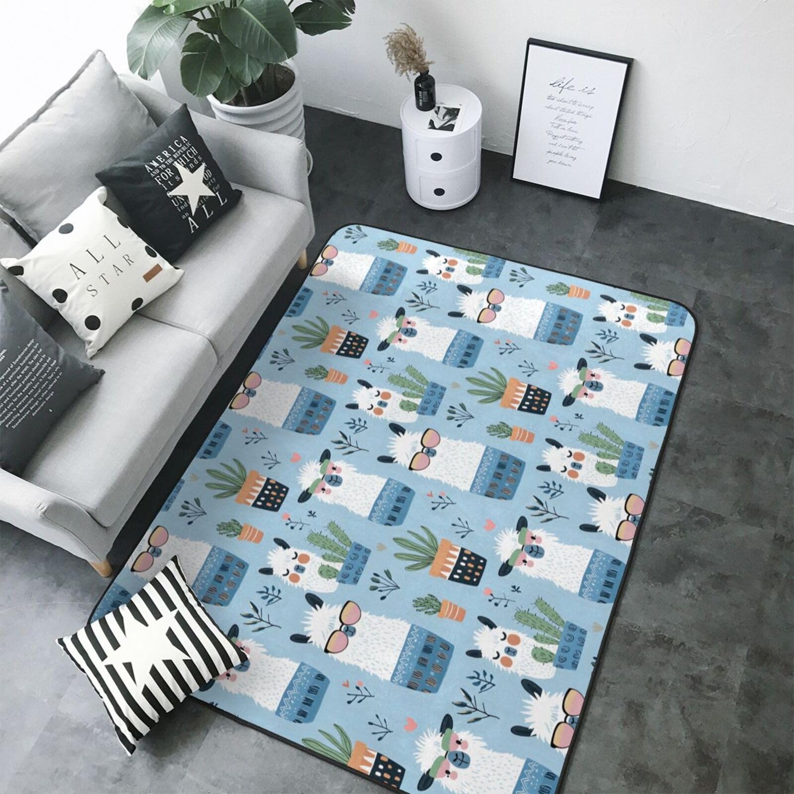 Tapis antidérapant lavable grand format pour sécuriser le sol de la chambre
