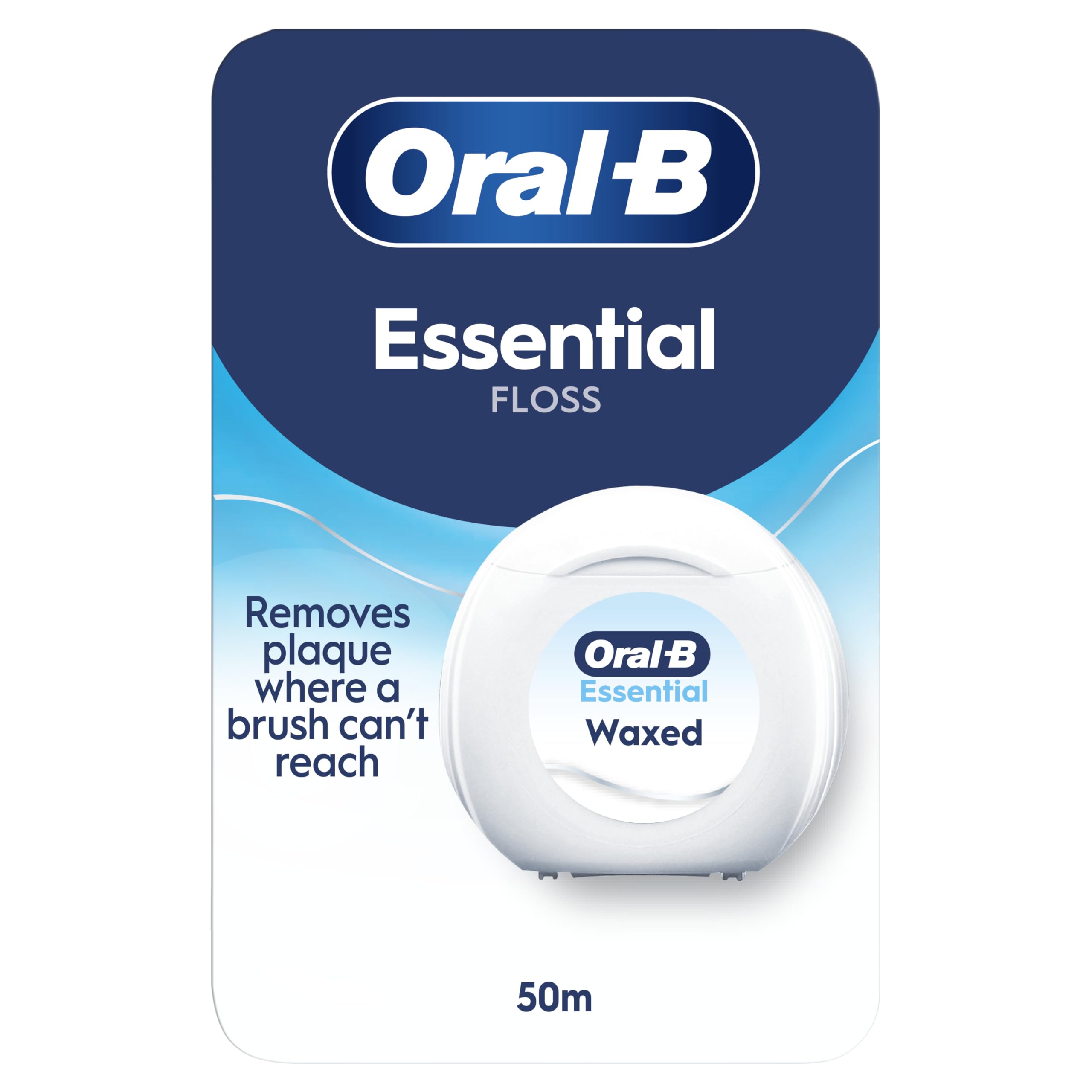 Oral B Oral-B Essential Waxed Dental Floss Unflavoured 50M