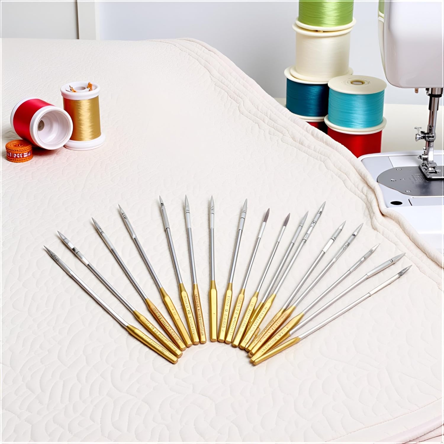 Risprsulen 10pcs Big Eye Sewing Machine Needles, Size 16, Cotton Compatible, Sewing Machine Needles - Image 5