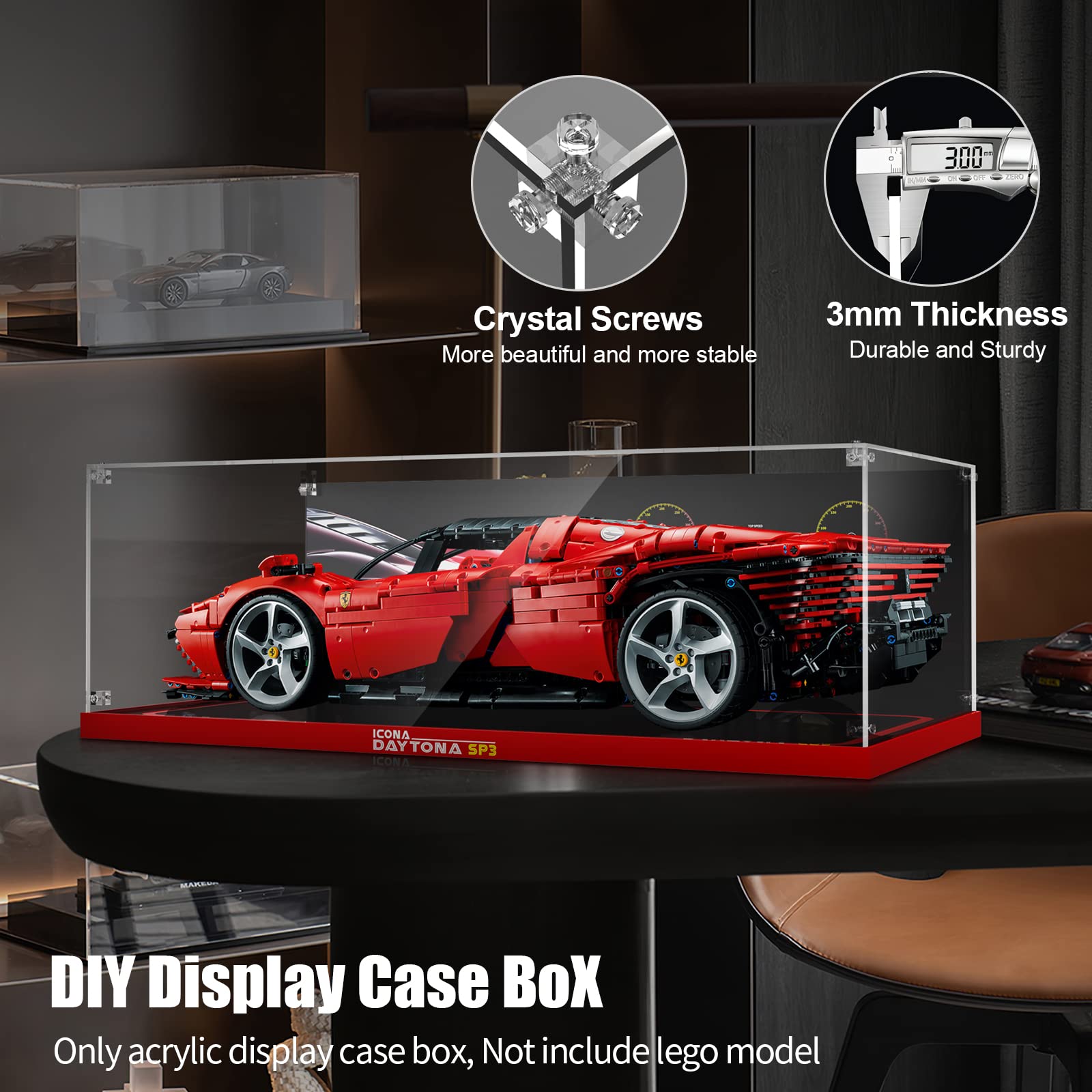 Amazon.co.jp: cooldac レゴ フェラーリ デイトナ SP3 42143 用