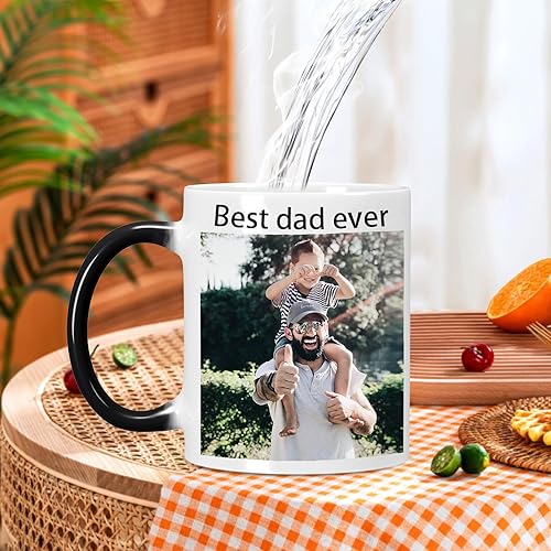 Miniatura 4 de Taza de café mágica personalizada con foto sensible al calor, taza de café personalizada que cambia de color, taza de café novedosa, regalos para
