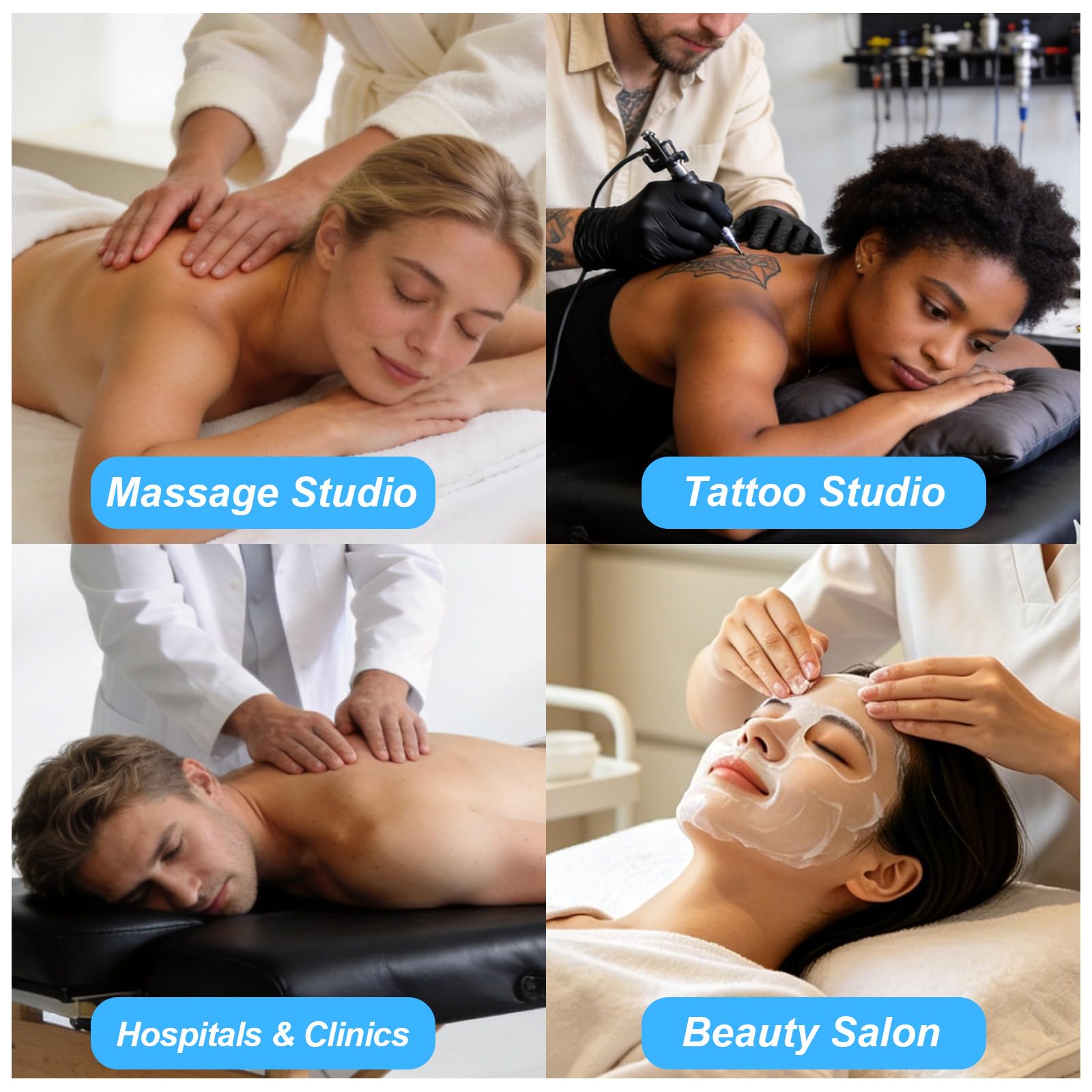 CGBE Wasserdicht Kosmetikliege Bezug: Ölresistenter PU Massageliege Bezug mit Gummizug für Massageliegen Kosmetikliegen Behandlungsliegen – Waschbar 195 × 90 × 18 cm – für Kosmetikstudios Spa Massagen