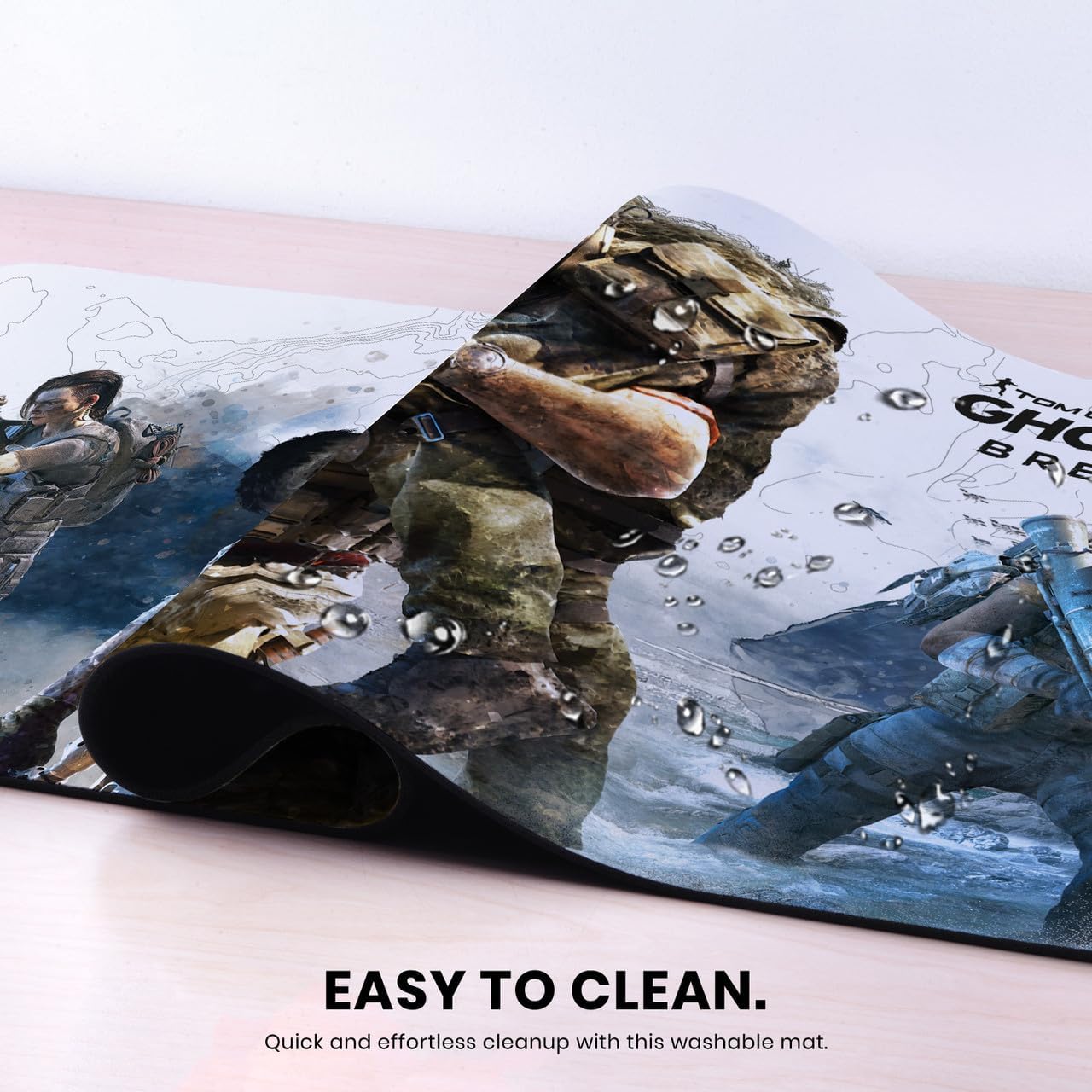 Head Case Designs Officially Licensed Tom Clancy's Ghost Recon Breakpoint The Ghosts Poster Character Art 37.4 x 15.75 x 0.16 inches (900 x 400 mm) - XL Gaming Office Desk PC Keyboard Mouse Mat Pad