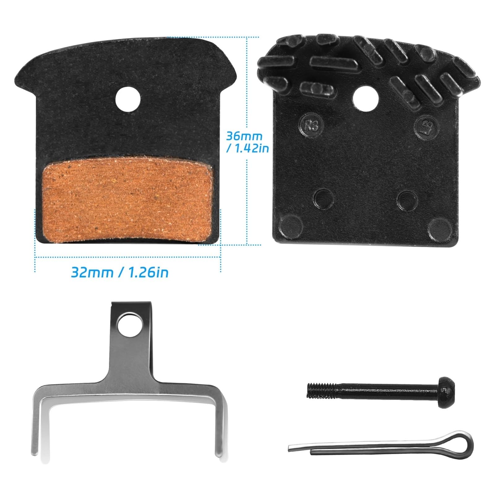 Generico Pastiglie Freno a Disco, Compatibile con Shimano, BR-M9000 | BR-M9020 BR-M987 BR-M985 BR-M8100 BR-M8000 BR-M785 BR-M7100 BR-M7000 BR-M675