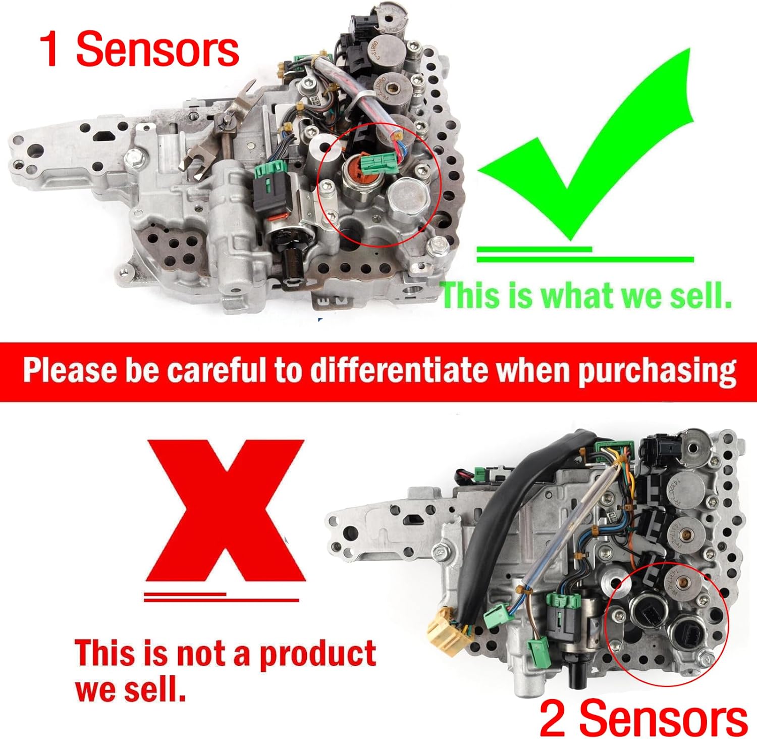 RE0F10A JF011E CVT Valve Body 1 Sensor w Stepper Motor Compatible with Nissan Altima Murano Rogue Sentra Jeep Mitsubishi outlander 2007-up