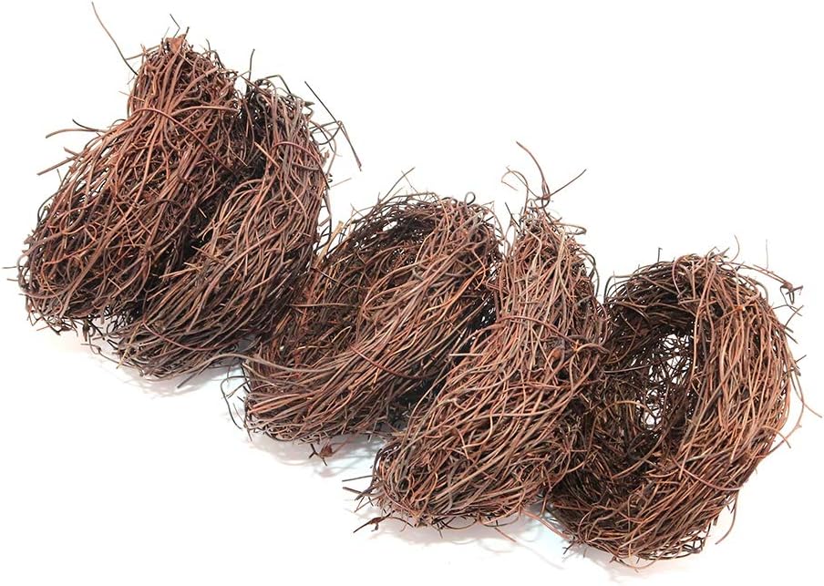 Namvo 5Pcs Artificial Bird Nest Fake 10cm Vintage Bird Cage Creative For Optical Store Window Display Photography Props