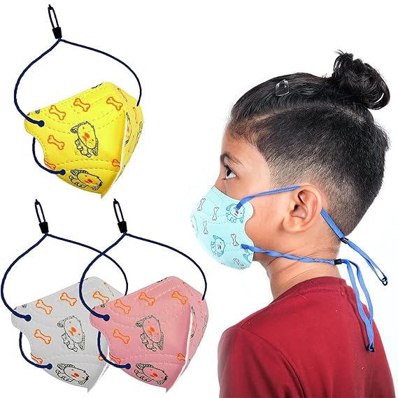 VE-MARUSH (PACK OF 25) 5 Layer Kids N-95 Mask For Boys, Kids Mask For Girls Cartoon Printed Mask For 3 To 8-9 Year Old Boys & Girls, Reusable & Washable Face Mask For Kids.