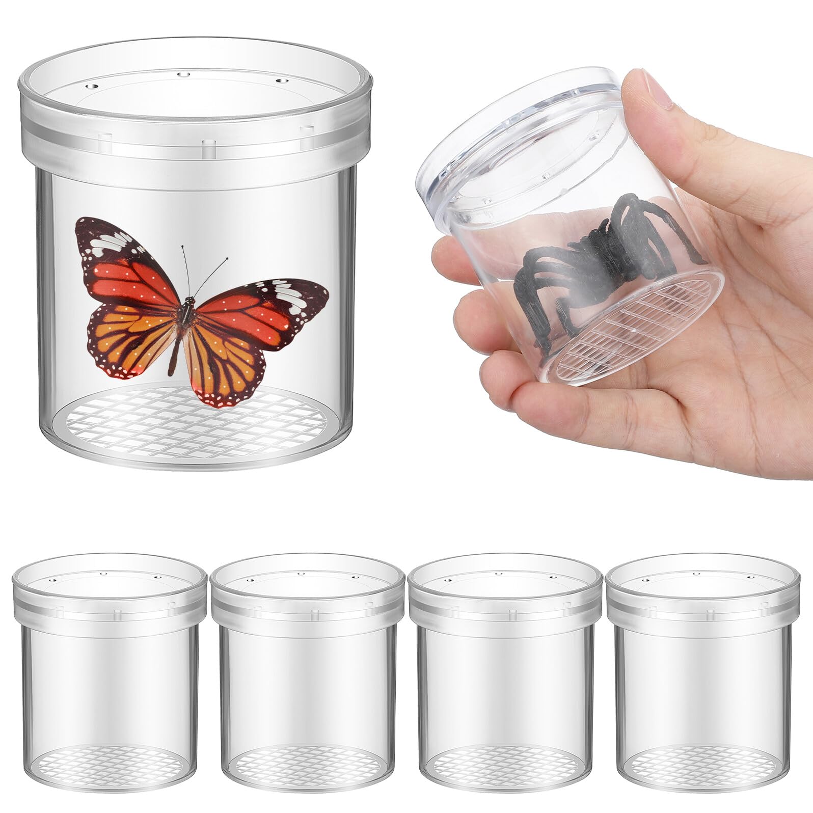 ifundom 6pcs Insect Observation Cup Magnifying Cup Viewer Toy for Collecting Jar Plastic Jar for Observing Minibeasts Outdoors