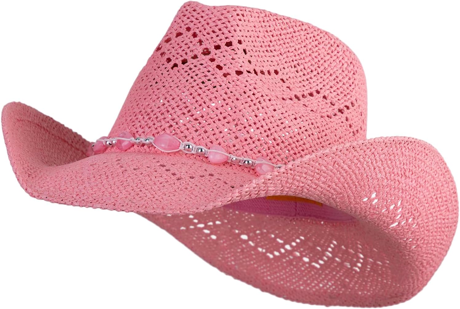 e4Hats.com UPF 50+ Ladies Straw Cowboy Hat