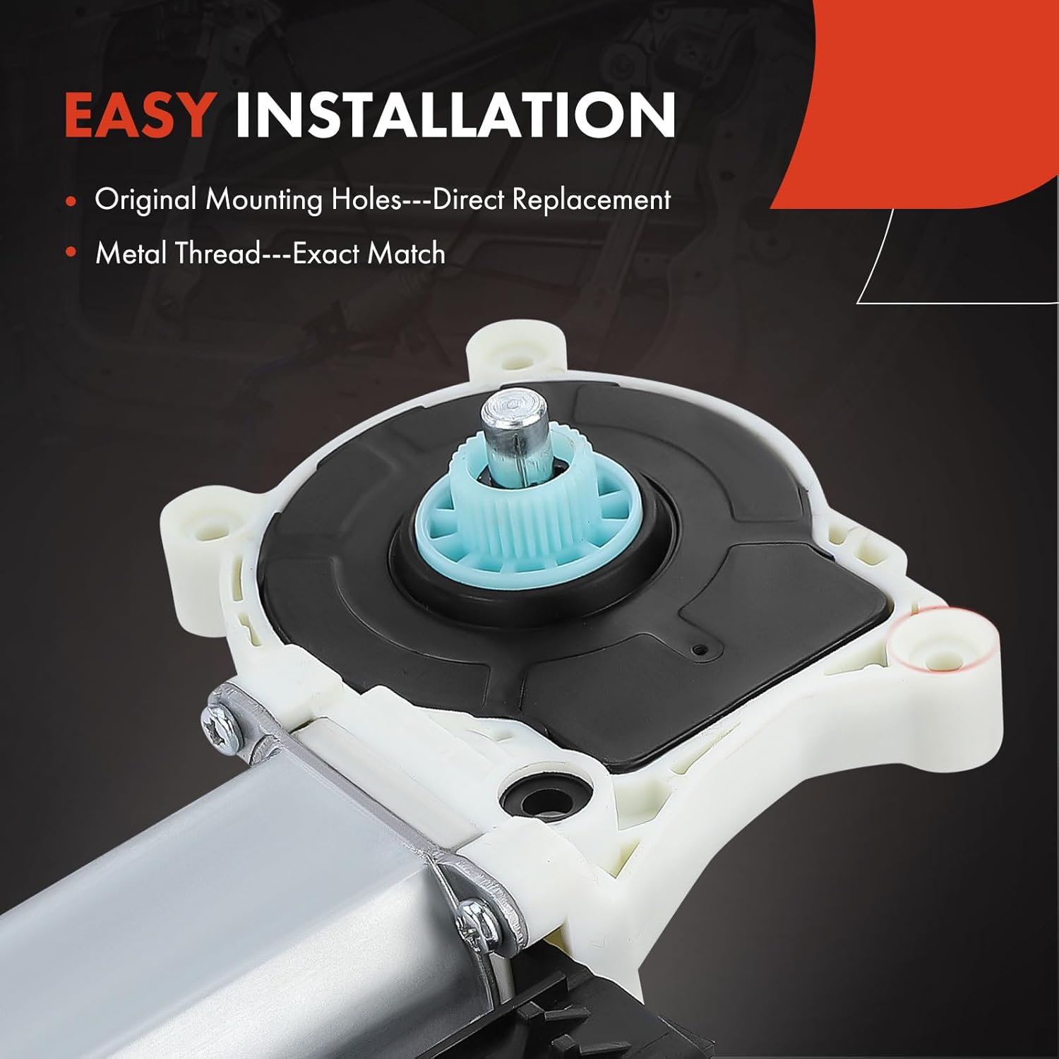 A-Premium Front Left Power Window Lift Motor Compatible with Dodge Challenger 2008-2017, Driver Side, Replace# 68043883AA