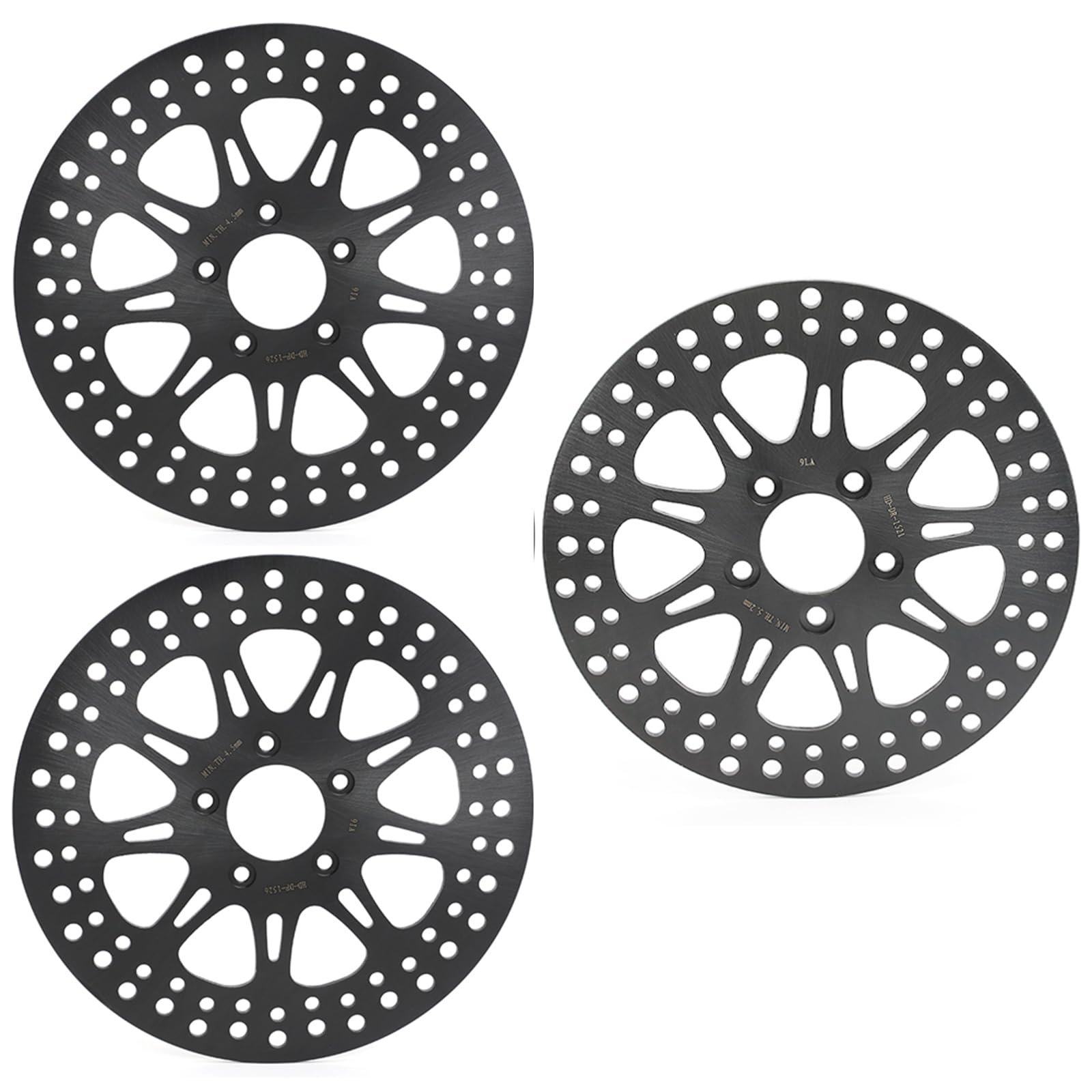 TOFR 11.8" Front Rear Brake Rotors Discs for Harley Touring Road King Electra Glide Street Glide Road Glide 2008-2013