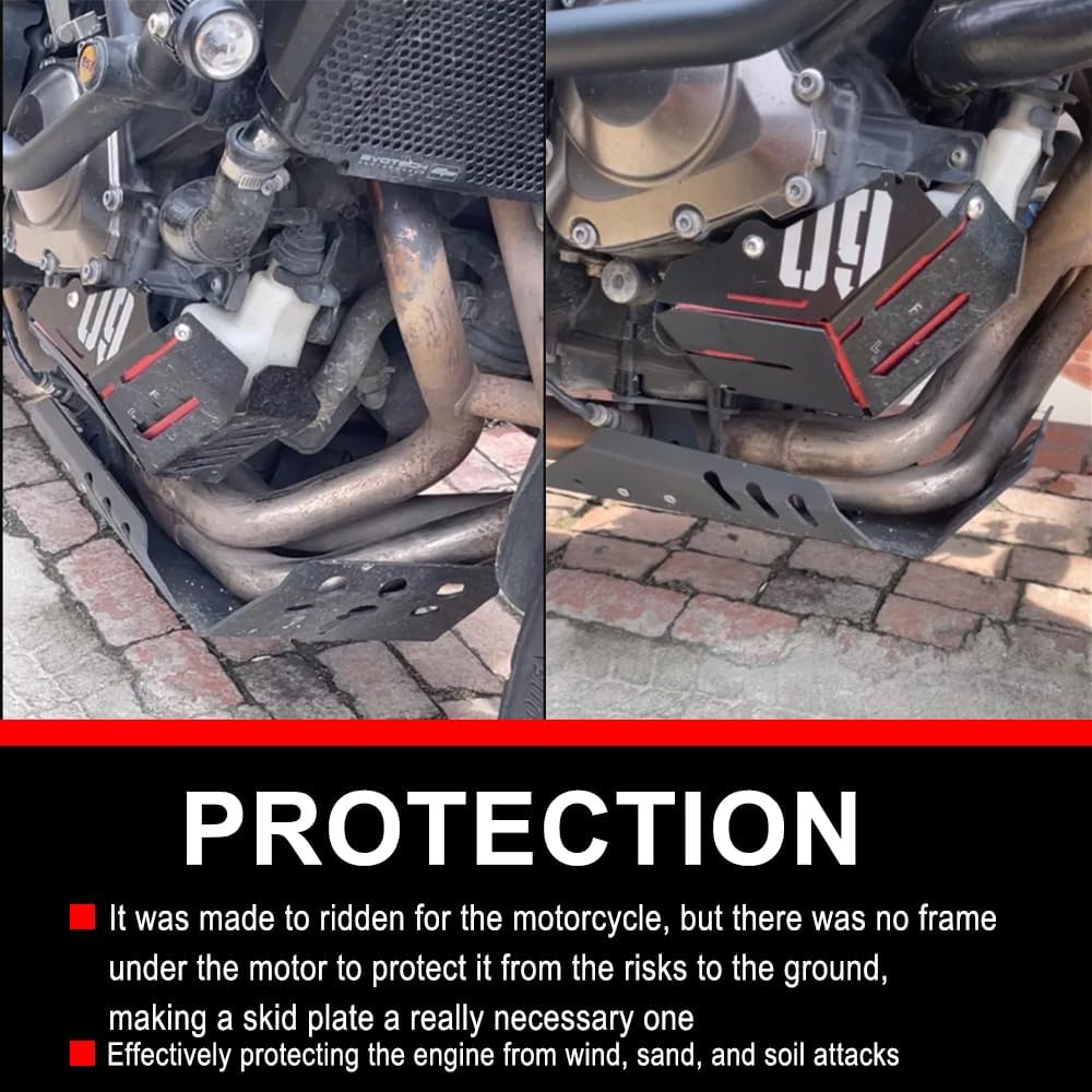 Motorcycle Engine Base Chassis Protection Cover Skid Plate for Ya.ma.ha MT-09 MT 09 MT09 2013-2020 XSR900 2016-2021 FZ09 2013-2020 Tracer 900 GT 2016-2021 FJ09 MT-09 Tracer 2015-2020