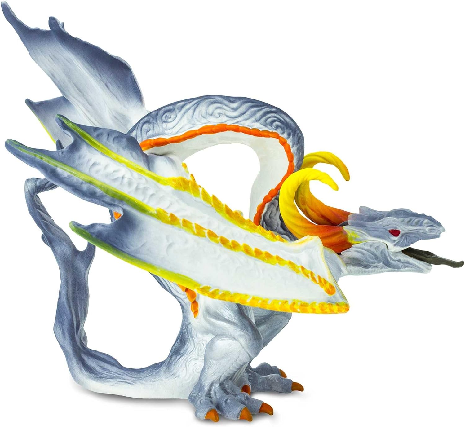 Safari Ltd. Smoke Dragon Figurine - Detailed 4.5" Model Figure- Fun Fiery Dragon Play Toy for Boys, Girls & Kids Ages 4+