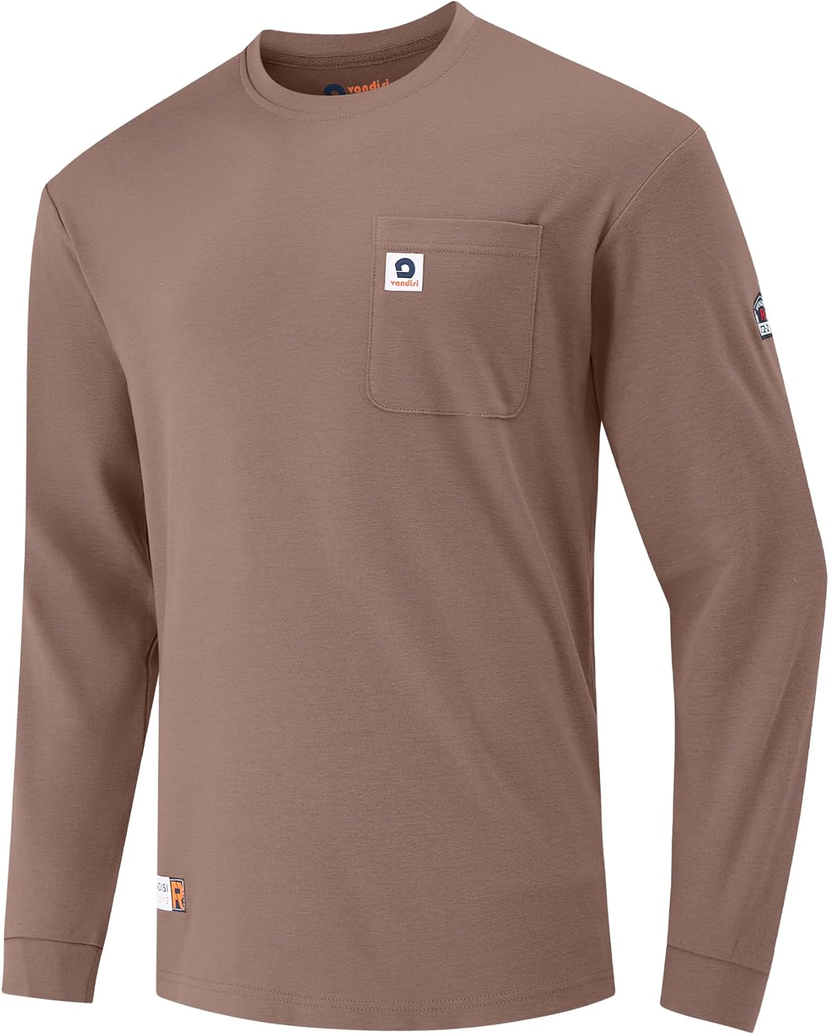 FR Shirts for Men 6.5oz Lightweight Fire Resistant Shirts for Men Long Sleeve NFPA2112/CAT2
