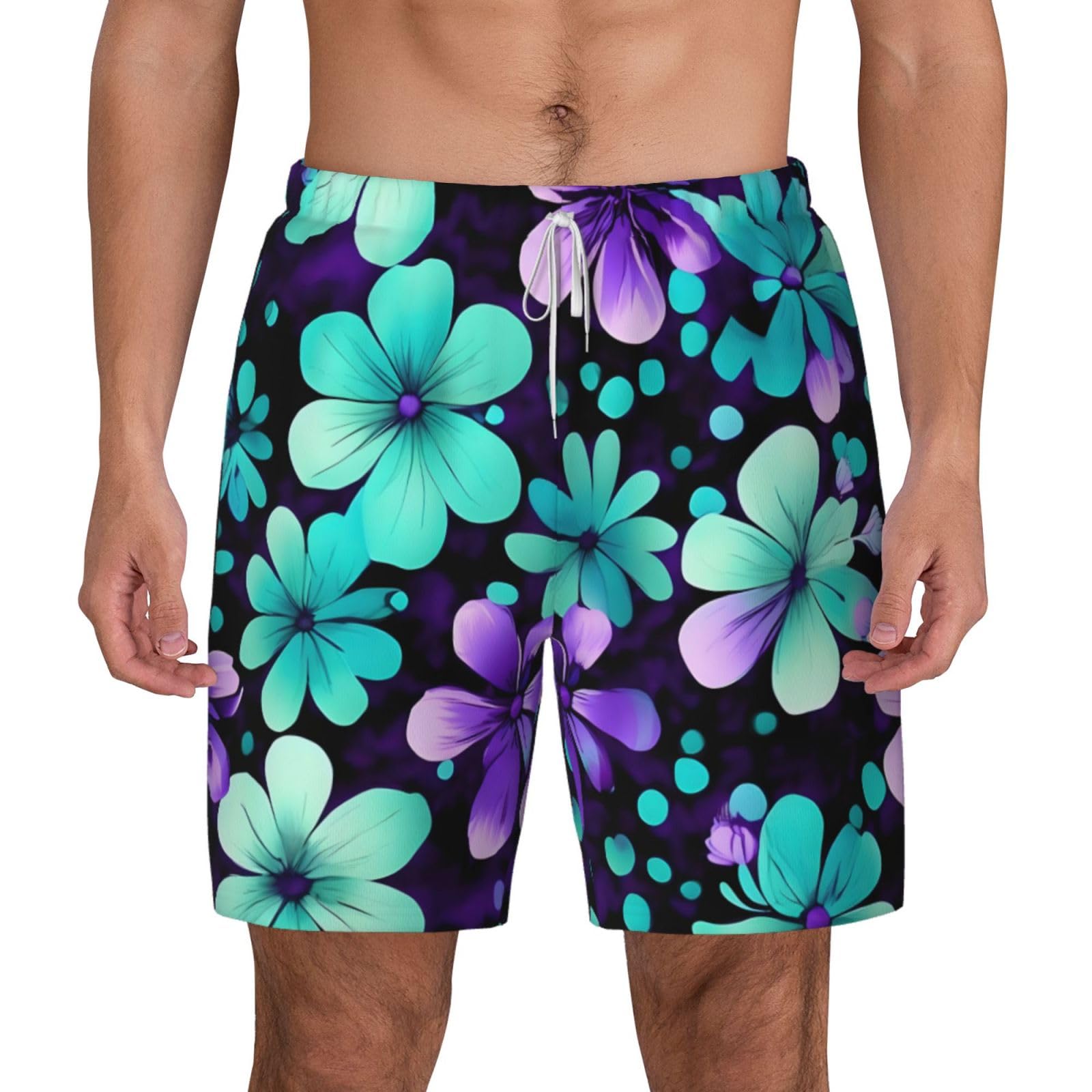 Short de bain pour homme motif fleurs fini les irritations de frottement - 8