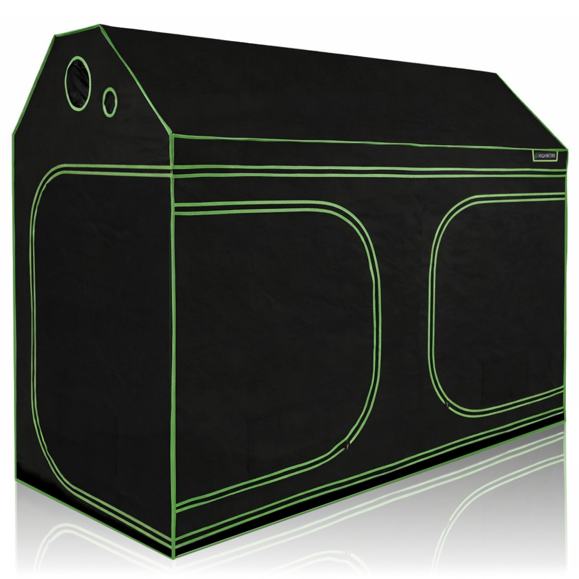 Growzelt 240 x 120 x 180 cm | MyHomeGrow Grow Tent, Grau | Indoor Grow Tent für Pflanzenzucht | Growbox, Homegrow, Growschrank | Zuchtzelt, Pflanzenzelt, Anzuchtzelt, Gewächshaus