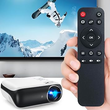 Replacement Remote for Mini Projector,Compatible with HAPPRUN H1 Mini Projector.
