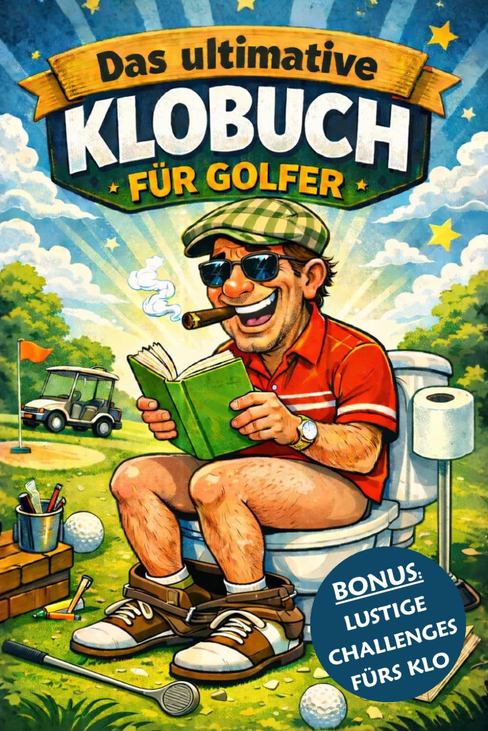 Das ultimative Klobuch für Golfer :: Knifflige Rätsel, lustige Golf-Witze, spannende Tests & kuriose Fun Facts – für unterhaltsame Toilettenpausen und als witziges Geschenk für Golfer und Männer