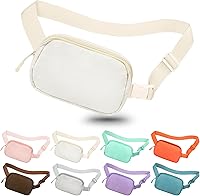 Vista 156 de Riñonera cruzada para mujeres y hombres, bolsa para cinturón para senderismo con correa ajustable, riñonera para correr, entrenamiento, deportes