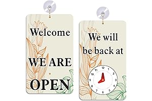 We Will Be Back Sign with Suction Cups