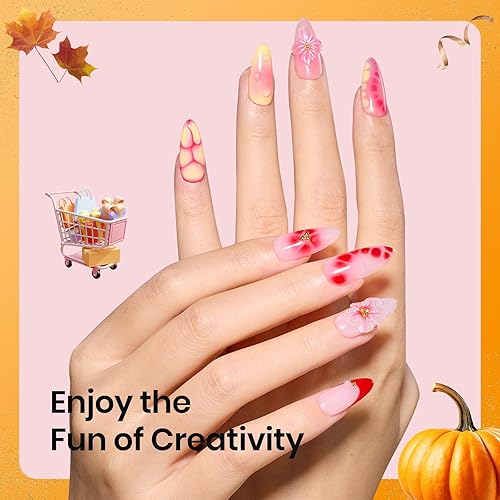 Miniatura 156 de Beetles - Juego de 6 esmaltes de uñas en gel color rojo borgoña, morado, lila, sangría para glamour de primavera, permanentes, para lámpara LED/UV