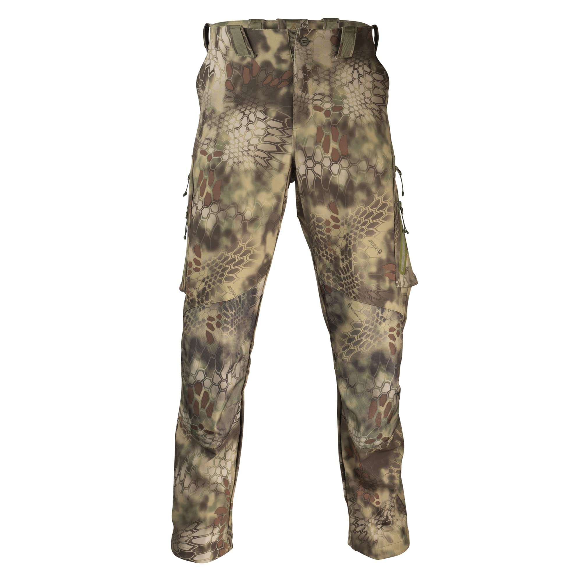 Kryptek Men’s Alaios Pant, Lightweight, Quick Drying 8 Pocket Camo Hunting Pant with Reinforced and Padded Knee
