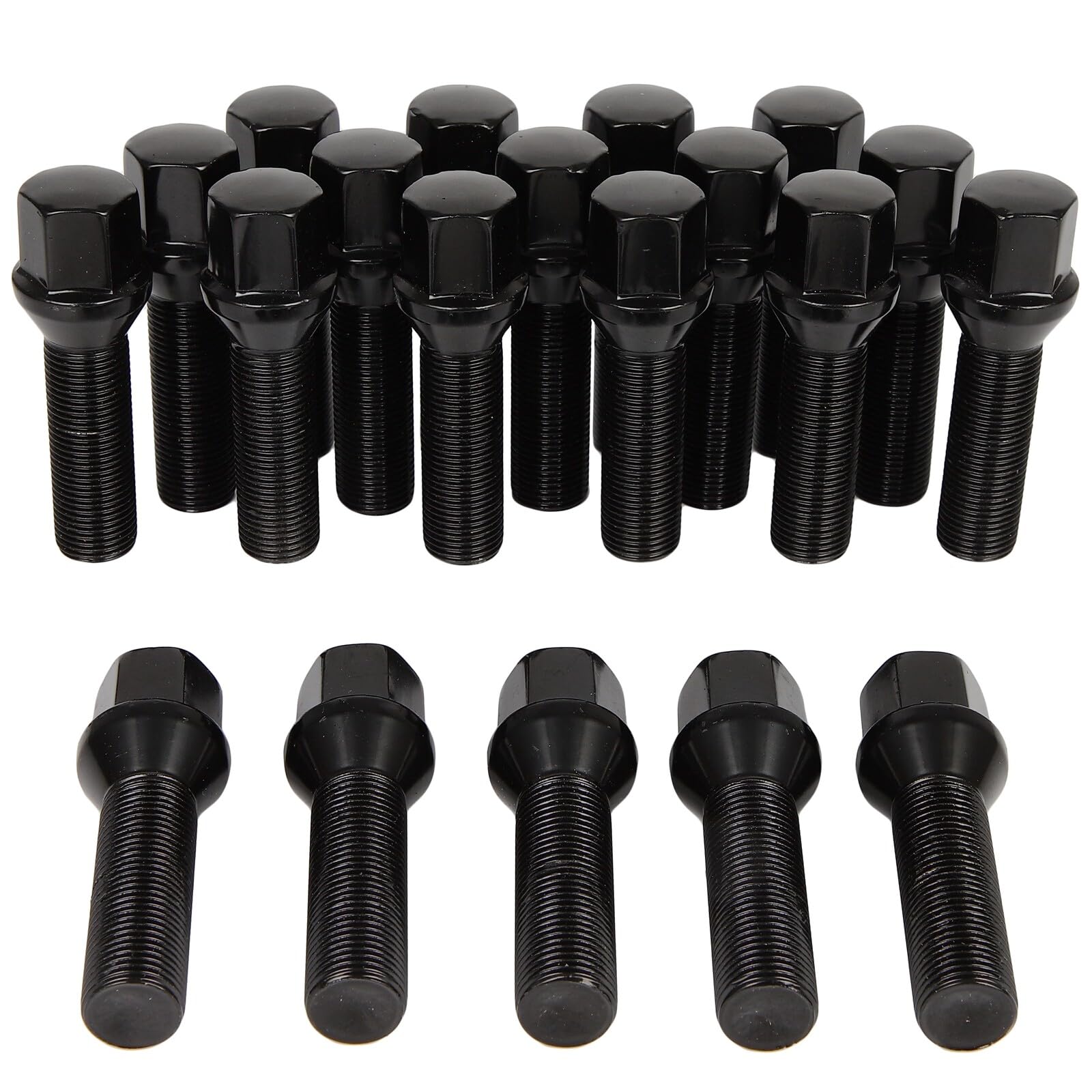 SCITOO 20Pcs 14x1.25 Extended Lug Bolts Shank 40mm Overall 64mm Conical Seat Wheel Lug Studs Fit for 220i 228i 228i xDrive 230i 230i xDrive 235i 320i 320i xDrive 328d 328d xDrive 328i GT xDrive