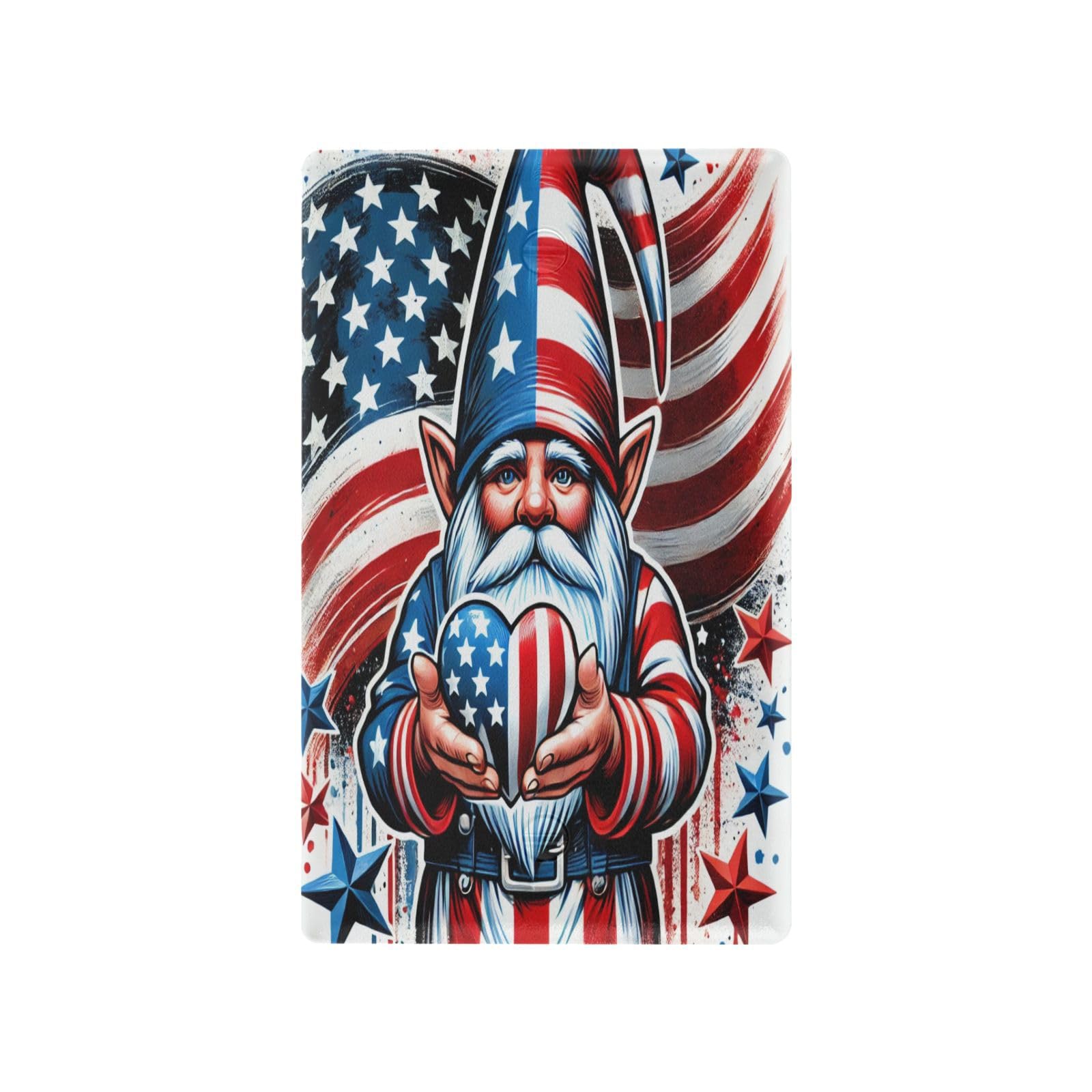 Gnome Flag Light Switch Cover Decorative Receptacle Outlet Wall Plate Guard Plastic Wall Outlet Cover for Home Decor Room Office Bathroom (Unused Outlet Cover)