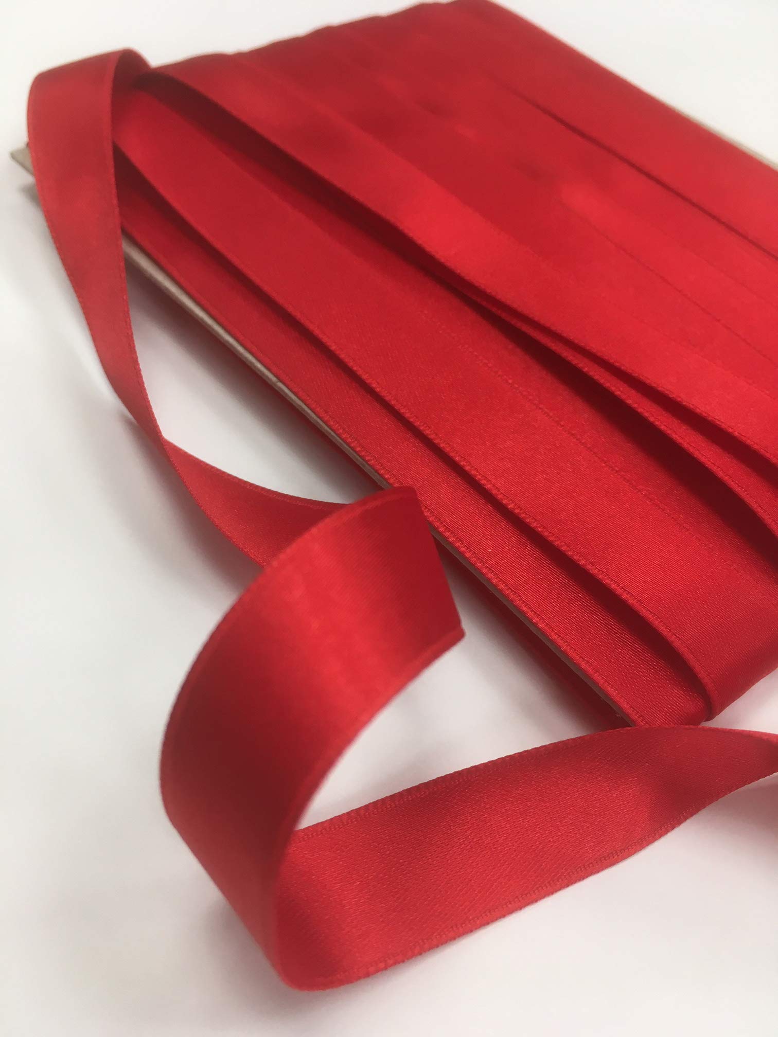 Ribbon Writer Red 15Mm Dfs Double Faced Satin Ribbon Christmas Poppy Gift Or Decoration Ribbon Approx 10+ Metre Length
