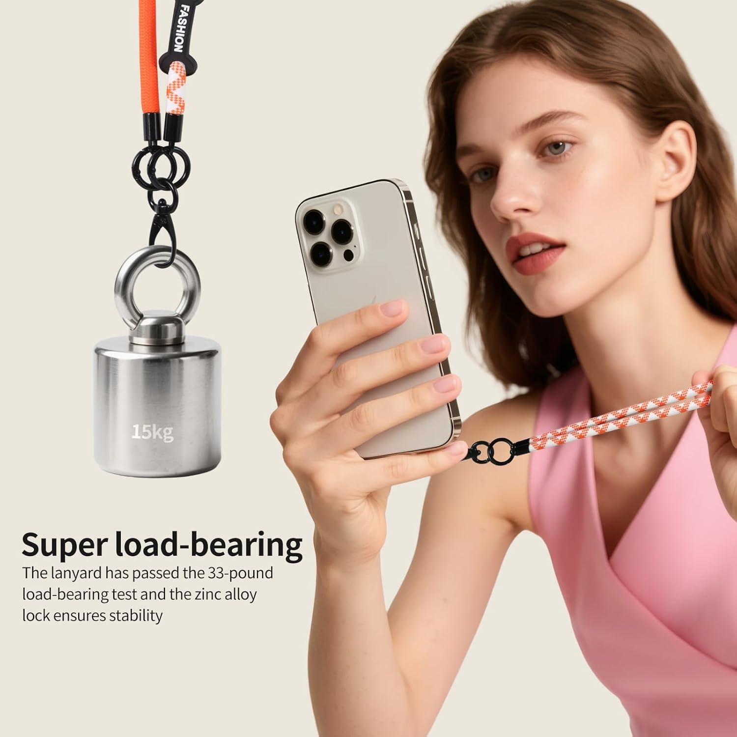 3 in 1 Cell Phone Lanyard, Detachable and Adjustable Mobile Phone Strap, Anti-Theft and Anti-Slip Design, Suitable for Most Smartphones with 1PCS Cellphone Patch - Image 5