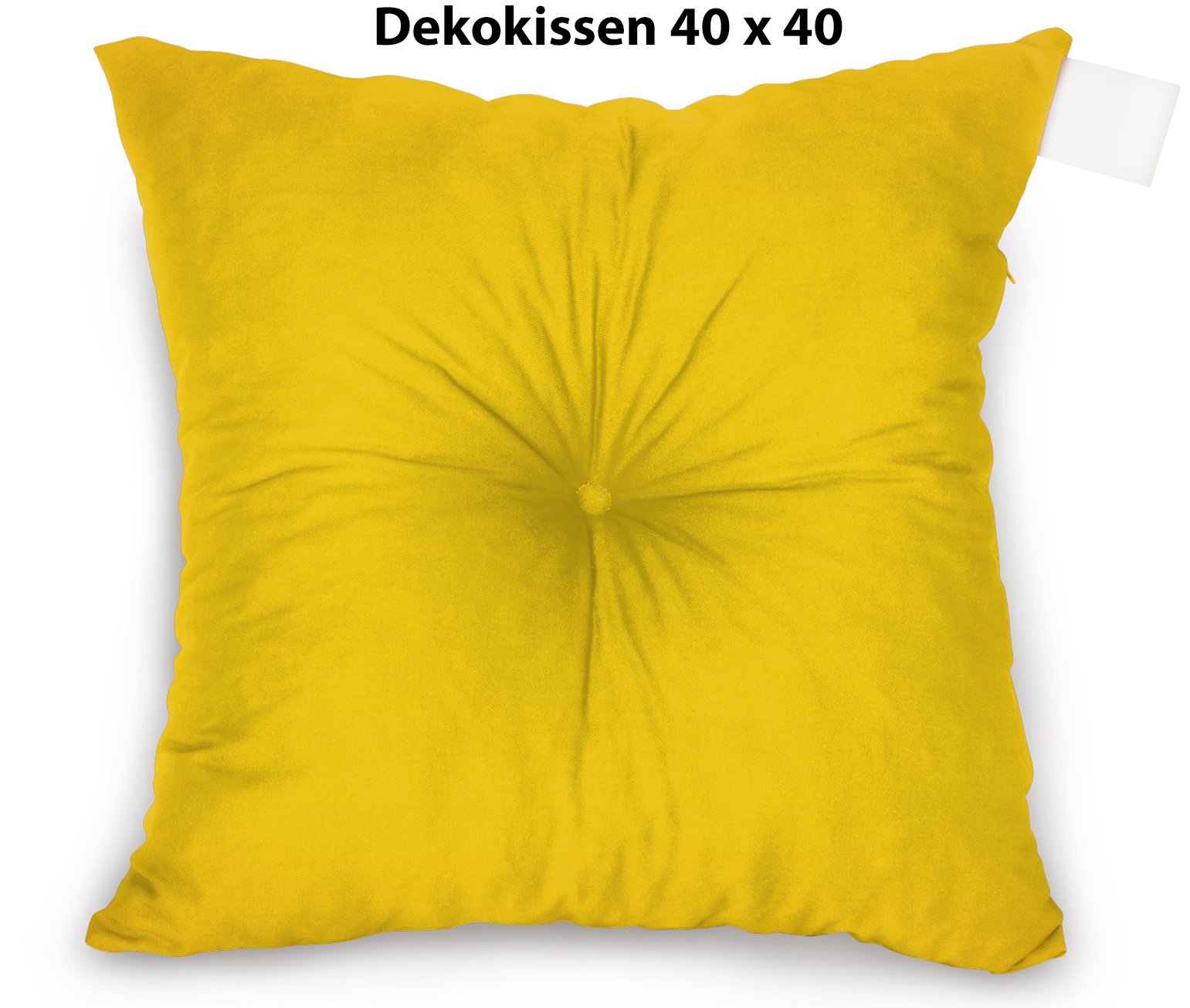 Spatium Palettenkissen Palettenauflage Palettenpolster Euro Palettenmöbel (Dekokissen 40x40 , Gelb) - Image 2