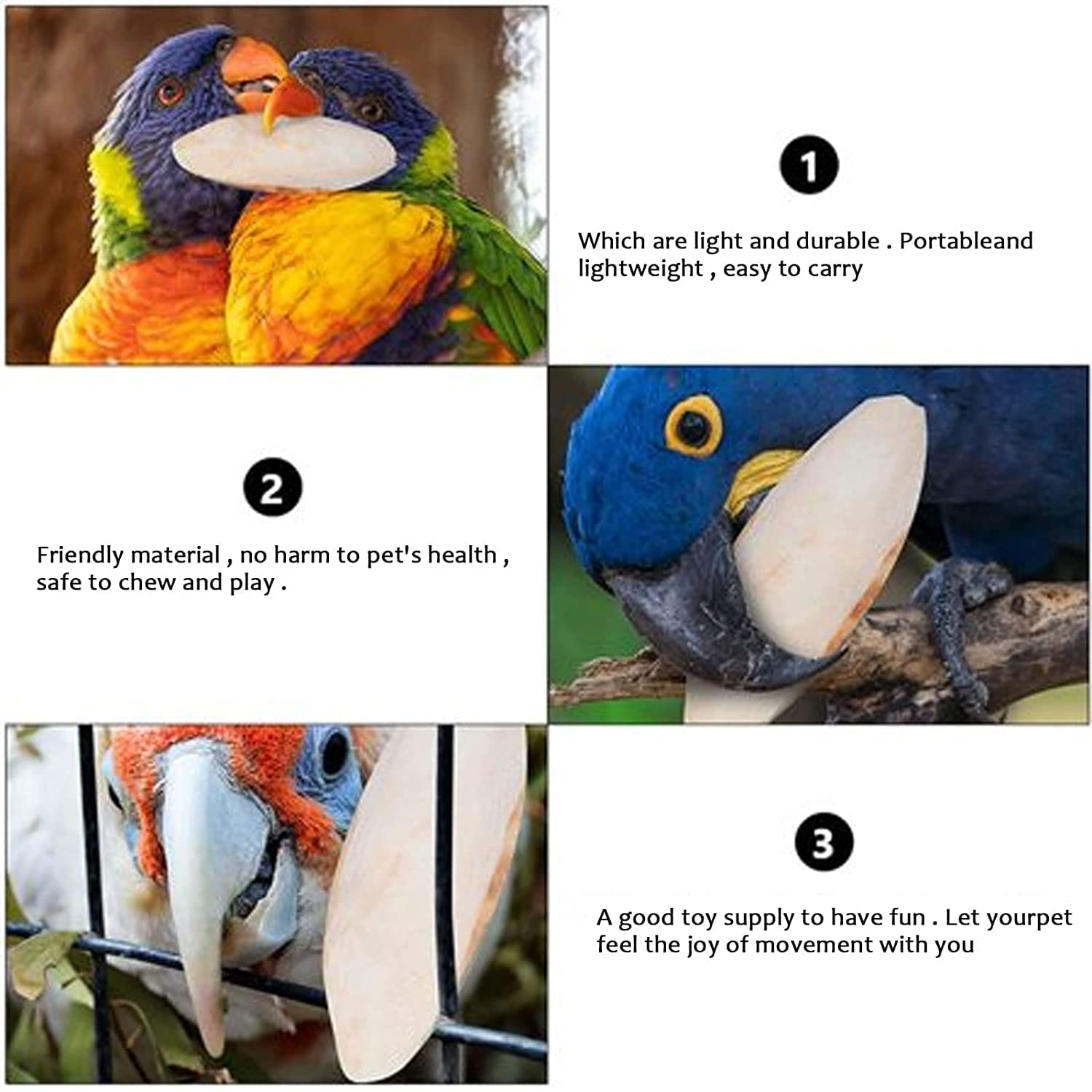 Newsmy 4 Pack Cuttlefish Bone for Birds, Natural Cuttlebone for Parrots and Budgies, Calcium Chew for Beak Care, Suitable for Snails and Tortoise [4Pcs 15CM] — view 6