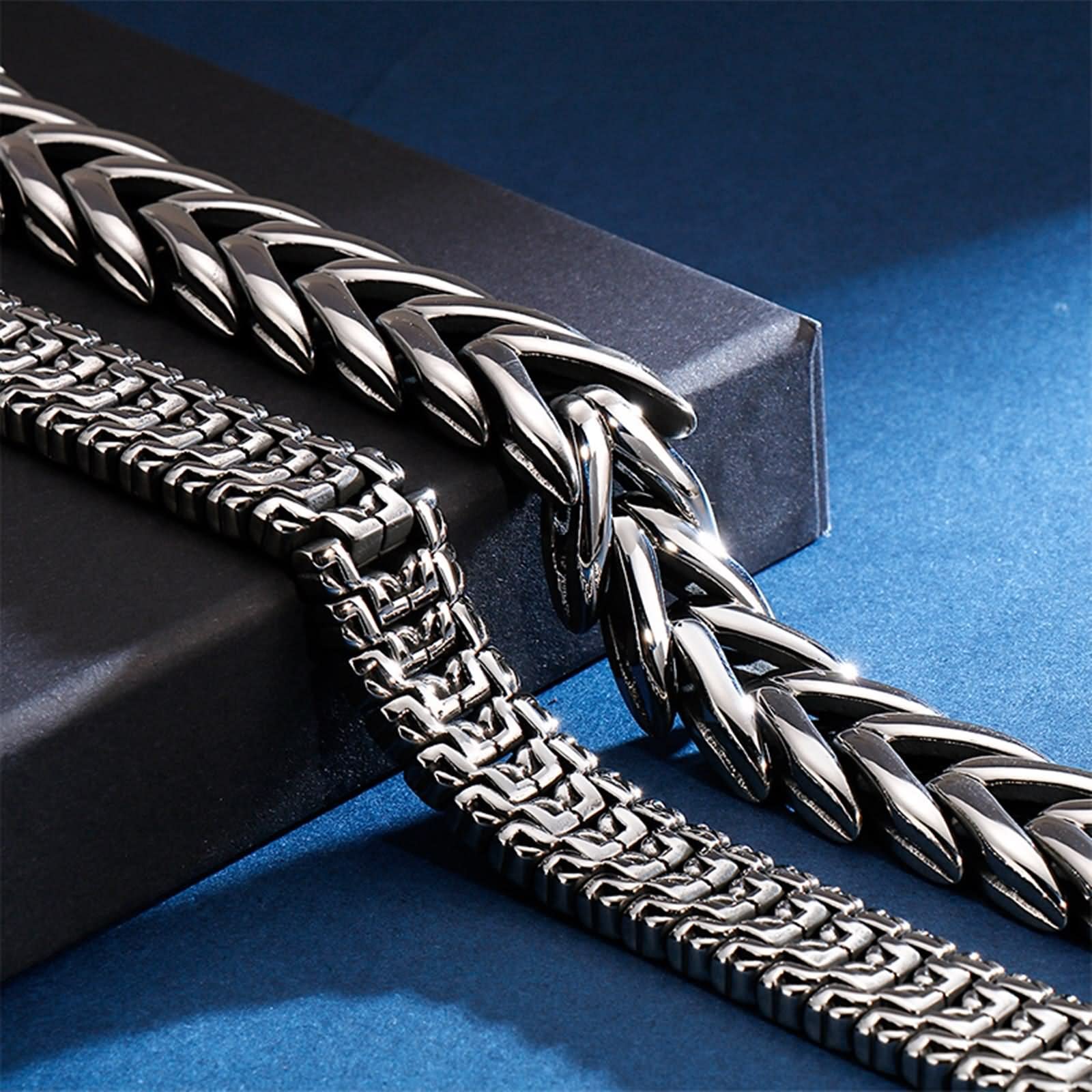 Armbänder Herren, Nützliche Geschenke für Männer Blumenförmige Schnalle Edelstahl für Jubiläum Geburtstag