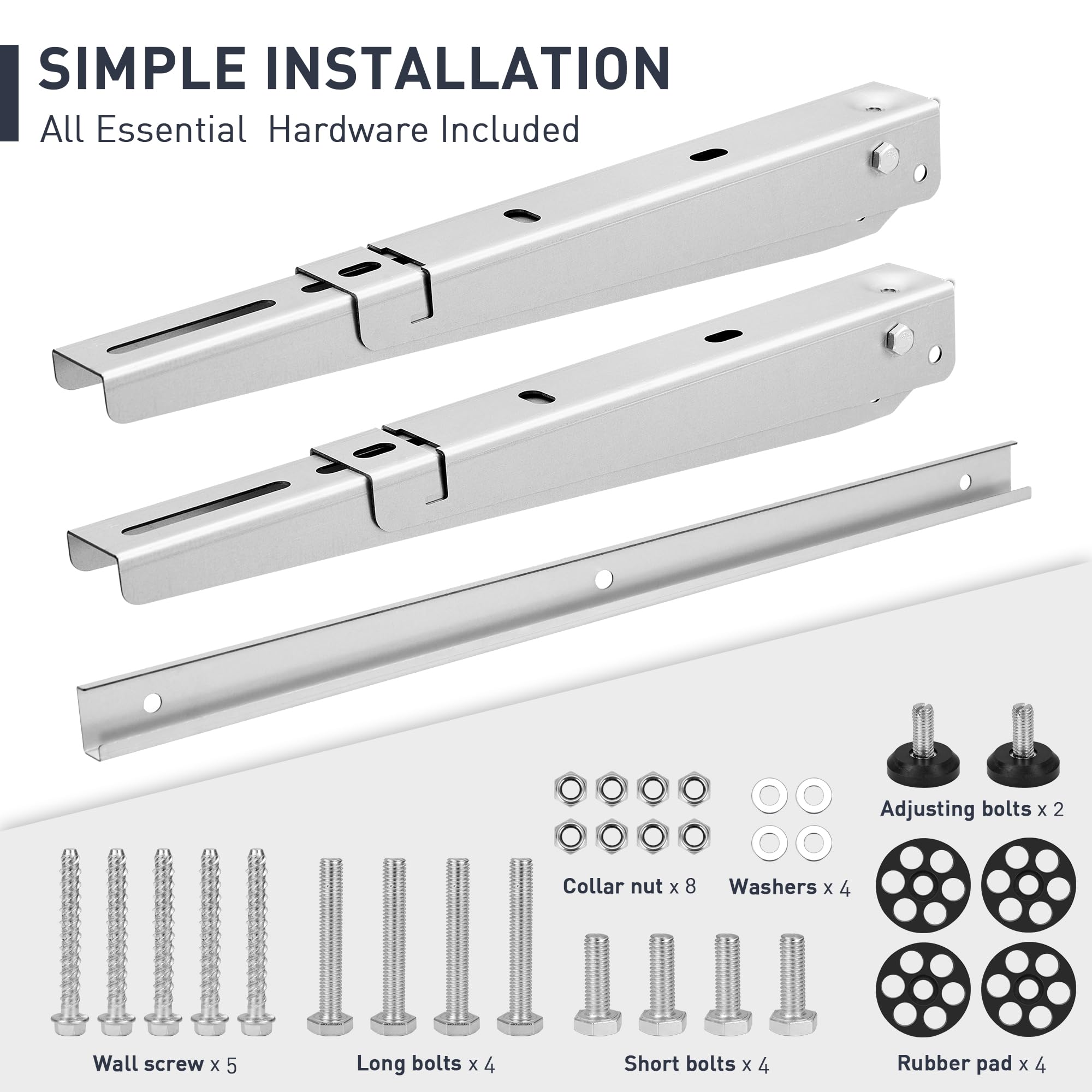 Snapklik.com : Mini Split Wall Mounting Bracket For 6000-12000 Btu ...