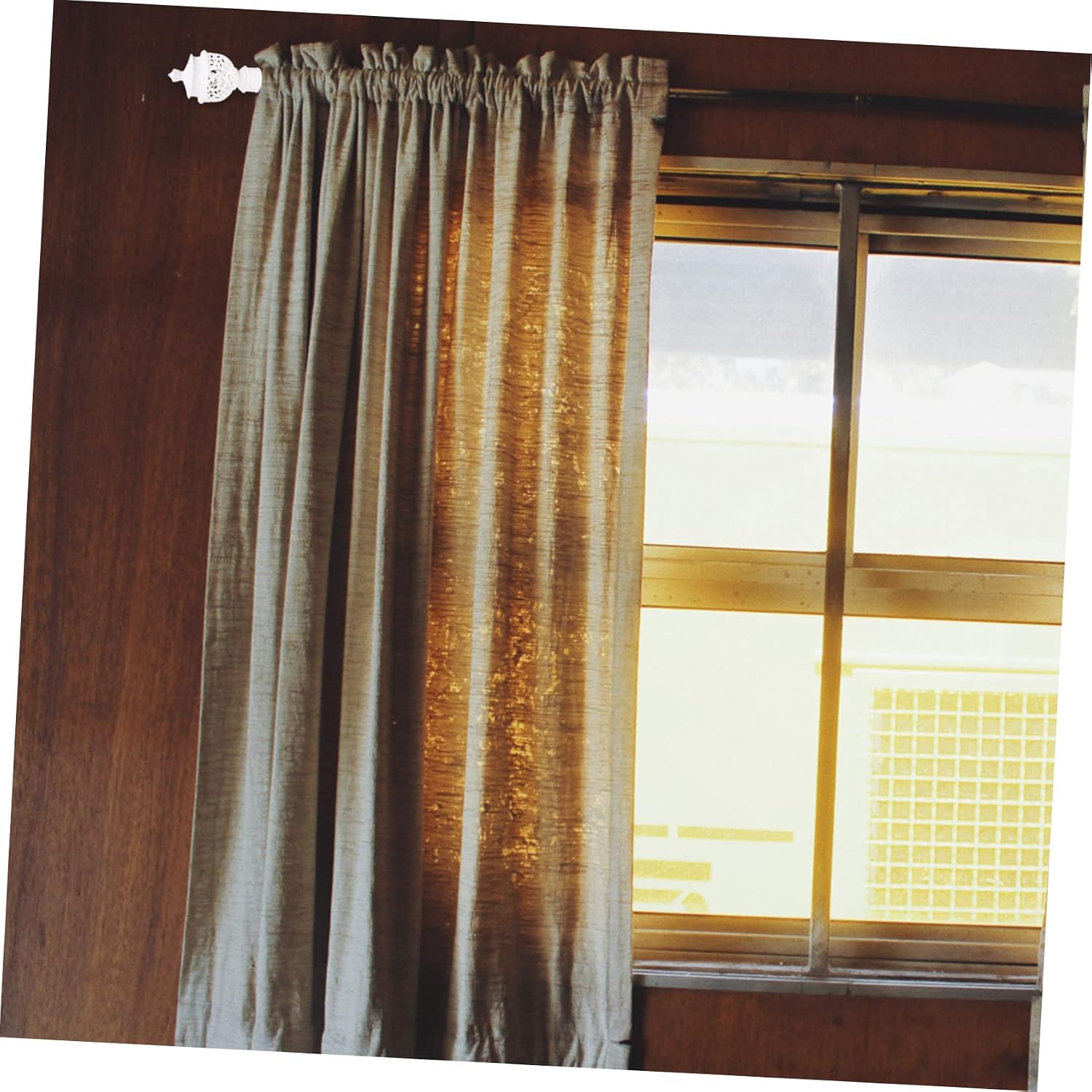 MAGICLULU 20pcs Hollow Decorative End Caps for Curtain Rods White Finials Curtain Rod Accessories for Home Decor and Window Treatments