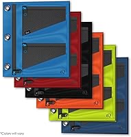 Vista 2 de iScholar Jumbo Expandable Pencil Pouch, 3 Pockets, Color Will Vary (55035)