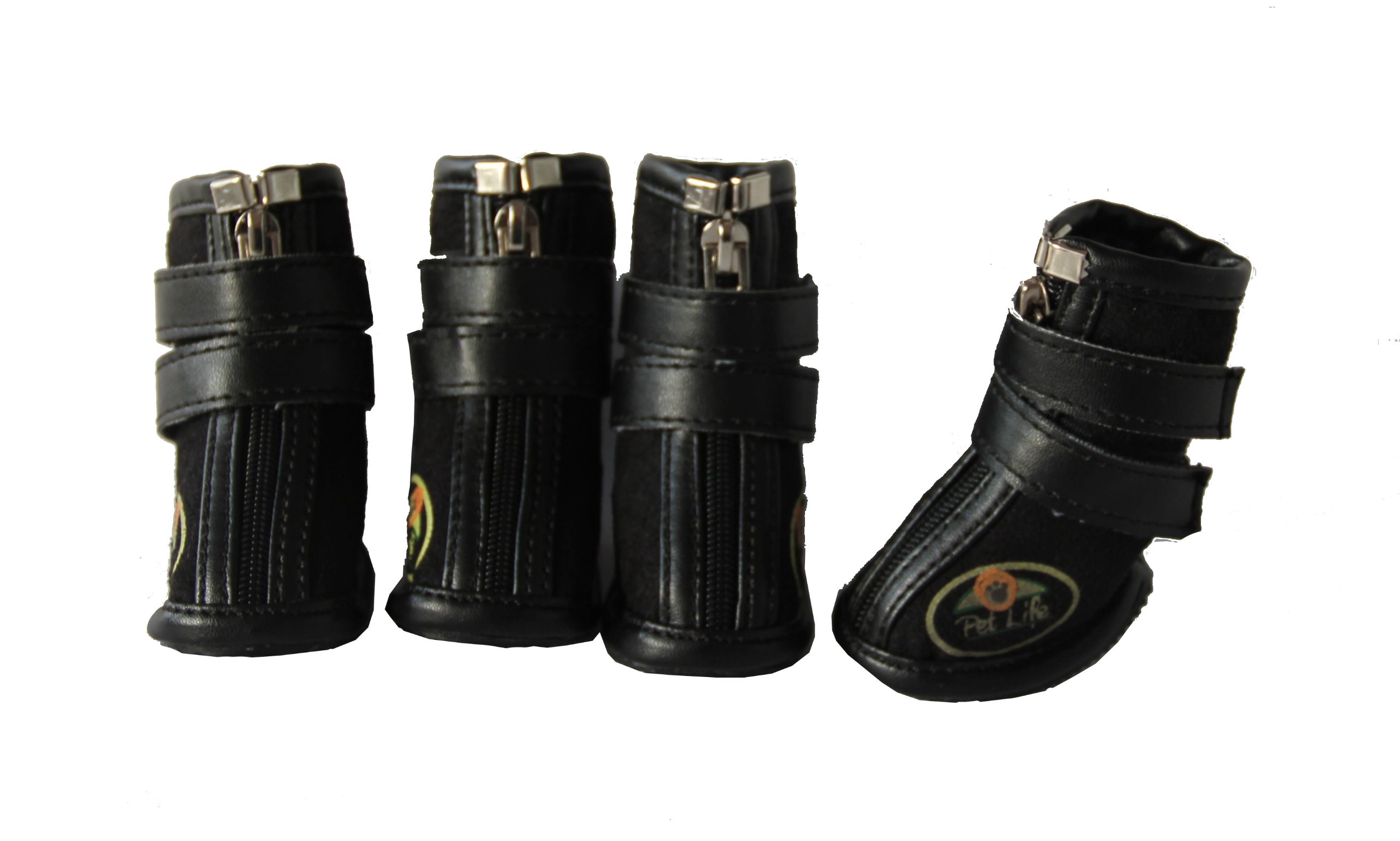 Pet LifeRuff-Suede Performance Suede Dog Shoes with Premium Ankle Support and Embedded Micro-Grips for Added Traction - Set of 4 Dog Boots