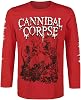 Cannibal Corpse Pile of Skulls 2018 Long-Sleeve Shirt red S