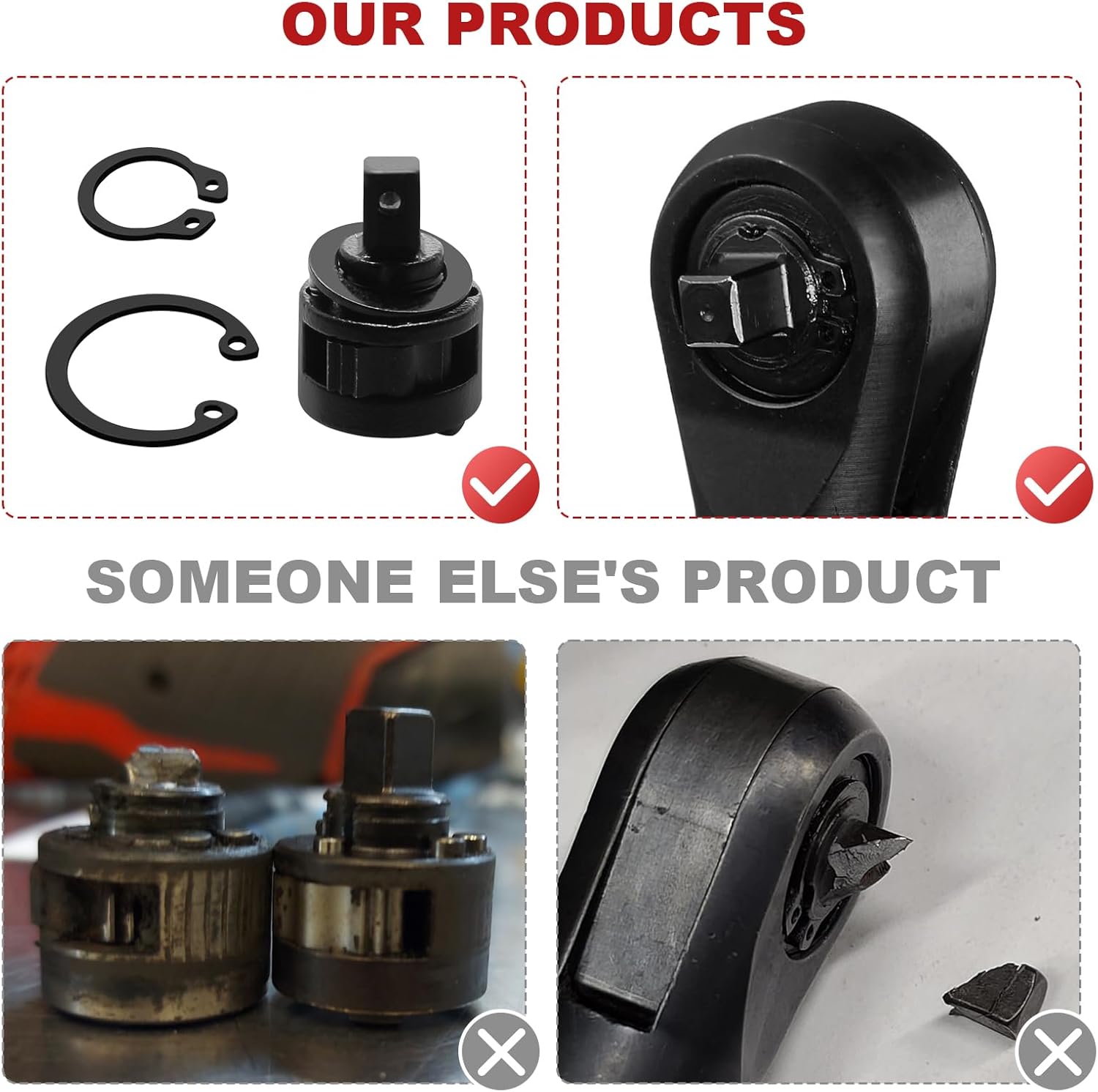 Ratchet Head Anvil Repair Kit 42-06-1006 1/4 inch Replacement for Milwauke-e 42-06-1006, Compatible with 2456-20 electric ratchet