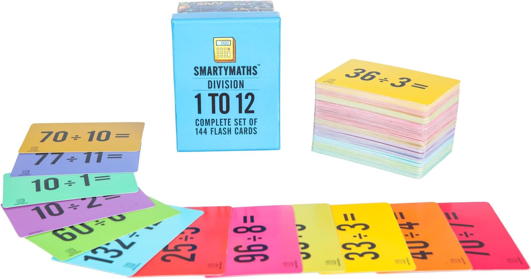 Division Flash Cards Set of 144