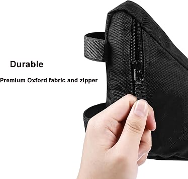 Bike Frame Bag, Mountain Bike Bag for Road and Mountain Bikes Lightweight Cycling Storage Bags (Small black)